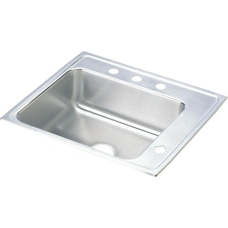 Elkay Classic SS 22" x 19-1/2" x 7-1/2", Single Bowl Drop-in Classroom Sink DRKR2220R3
